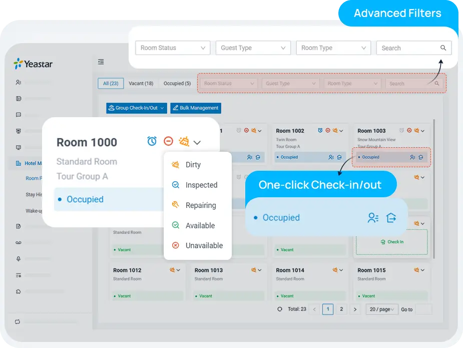 Cloud One Business Communication Suite Hotel PMS Integration Addon